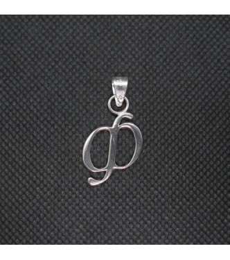 PE001444 Sterling Silver Pendant Charm Letter Ф Cyrillic Solid Genuine Hallmarked 925